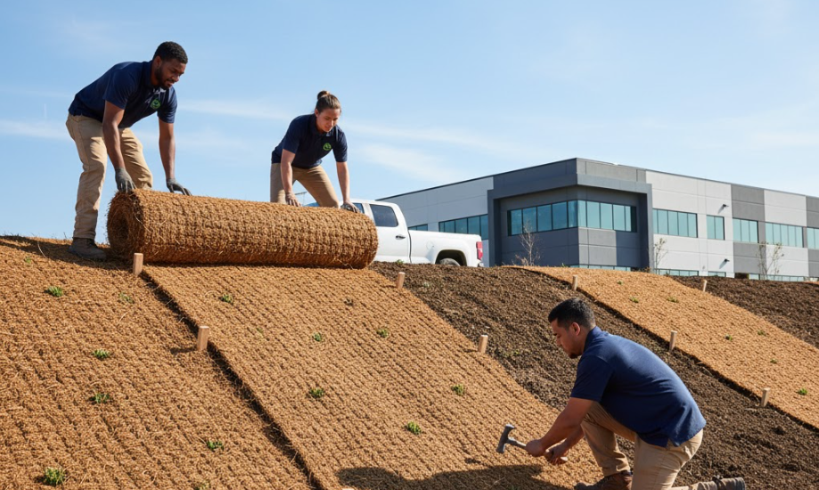Erosion control in Round Rock, Texas