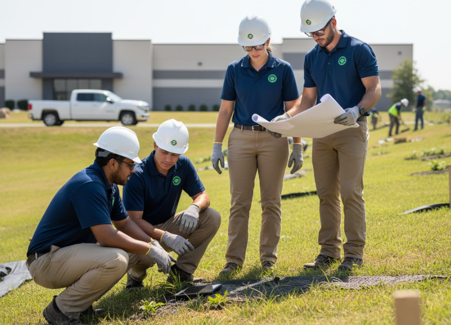 Erosion control by Austin Natural HydroSeeding LLC in Round Rock, TX