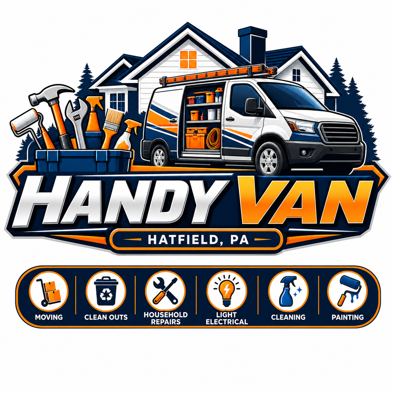 HandyVan - HandyV Logo